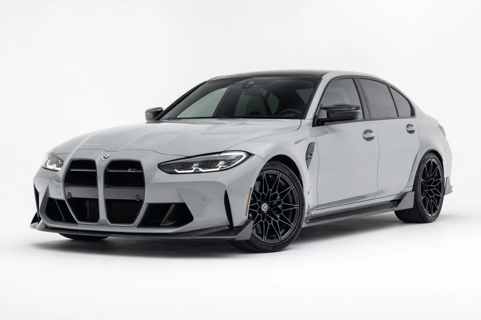 BMW M3 Competition Grey exotic car rental in Los Angeles